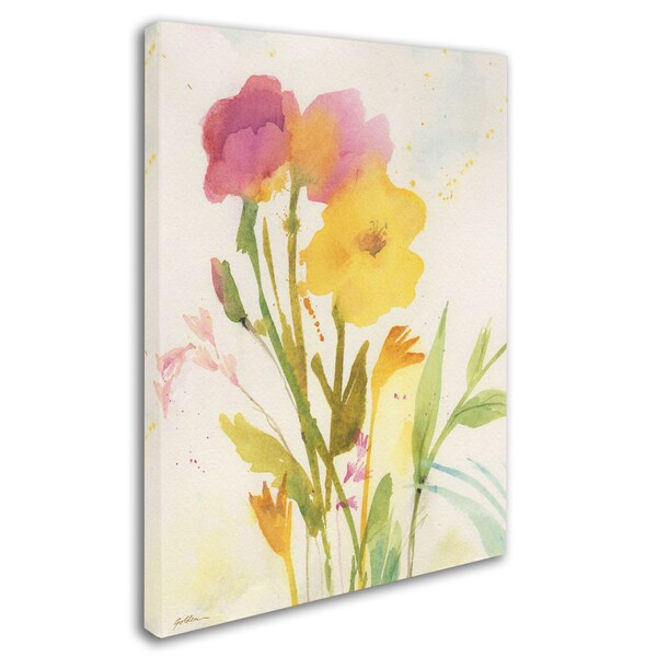 Sheila Golden 'Wildflowers Against The Sky' Canvas Art,35x47